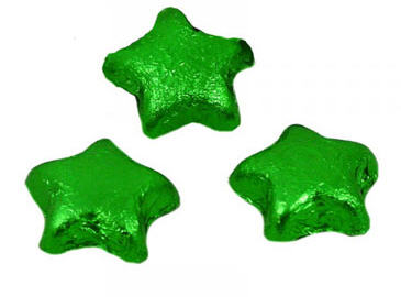 Chocolate Stars -Green (Milk) - Click Image to Close